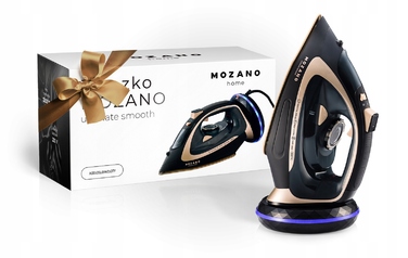 Бездротова парова праска MOZANO Gold, 2600 Вт, керамічна підошва, LED-підсвітка