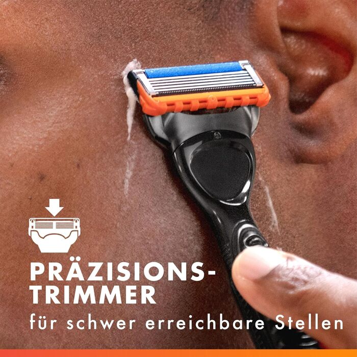 Бритва Gillette Fusion 5 Power для чоловіків, електрична станок для вологого гоління, металева, чорна, 1 шт