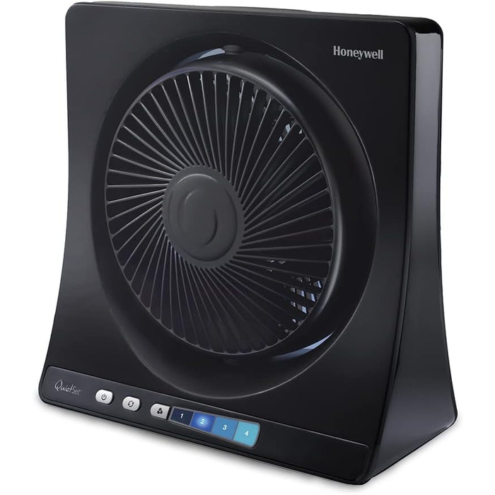 Вентилятор Honeywell QuietSet Tower HT354 - Турбо вентилятор для дому, 5 швидкостей, осциляція 80°, таймер, пульт ДК