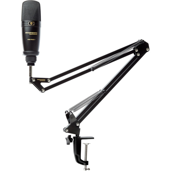 Мarantz Professional MPM-1000U - USB Конденсаторний мікрофон з великою мембраною та нирковою характеристикою для подкастів, студії, геймінгу. Комплект Pod Pack 1