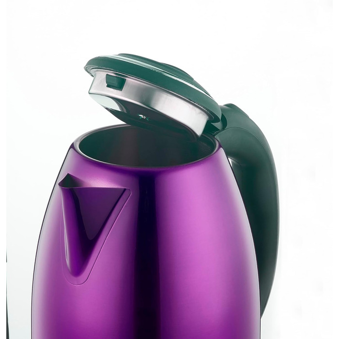 Електричний бездротовий чайник Hagen HA5525 – 1.8L, нержавіюча сталь, червоний (фіолетовий)