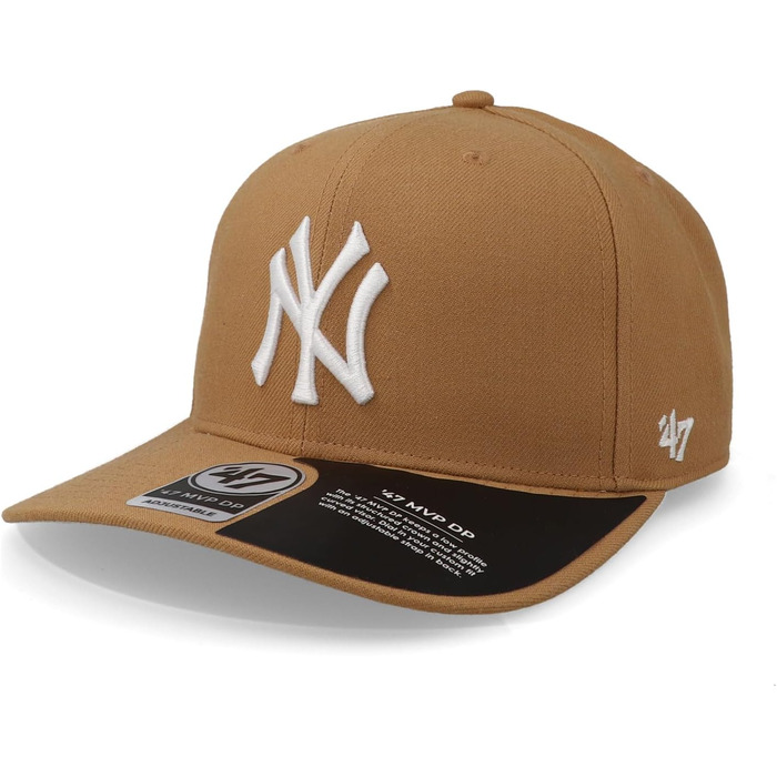 Кепка бейсбольна 47 MLB Cold Zone Snapback Camel (31) з вигнутим козирком та логотипом команди