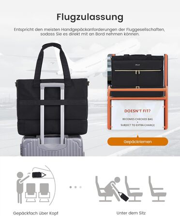 Сумка-валіза LOVEVOOK для жінок, 45L: велика валіза-рюкзак, сумка для подорожей, спортивна сумка, сумка для вихідної поїздки, клінічна сумка, сумка для пологового будинку, з косметичкою, відділенням для взуття та вологонепроникним відділенням, чорна