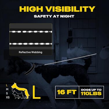 Рулетка для собак Fida, 4.8 м, для малих порід до 11.8 кг, 360°, кавовий/коричневий (L, зелений)