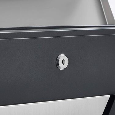 Поштовий ящик настінний SONGMICS з оглядовим вікном, замок, сріблясто-антрацитовий GMB053G01