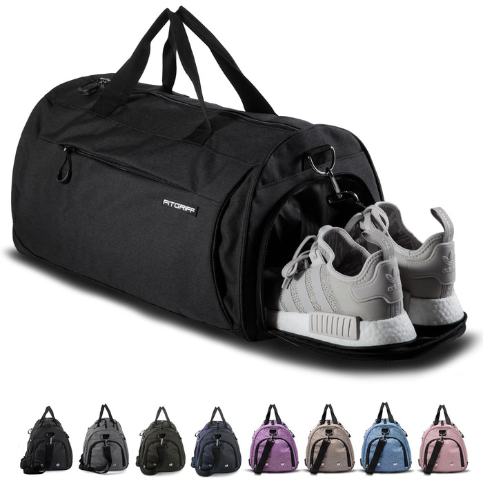 Fitgriff® Sports Bag & Duffel Bag for Men and Women - with Shoe Compartment & Wet Compartment - Bag for Sports, Fitness & Travel - Training Bag, Gym Bag