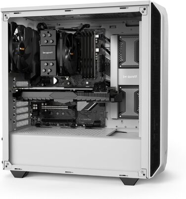 Корпус для ПК be quiet! Pure Base 500 White, 2x 140мм вентилятори Pure Wings 2, підтримка радіаторів до 360мм, білий