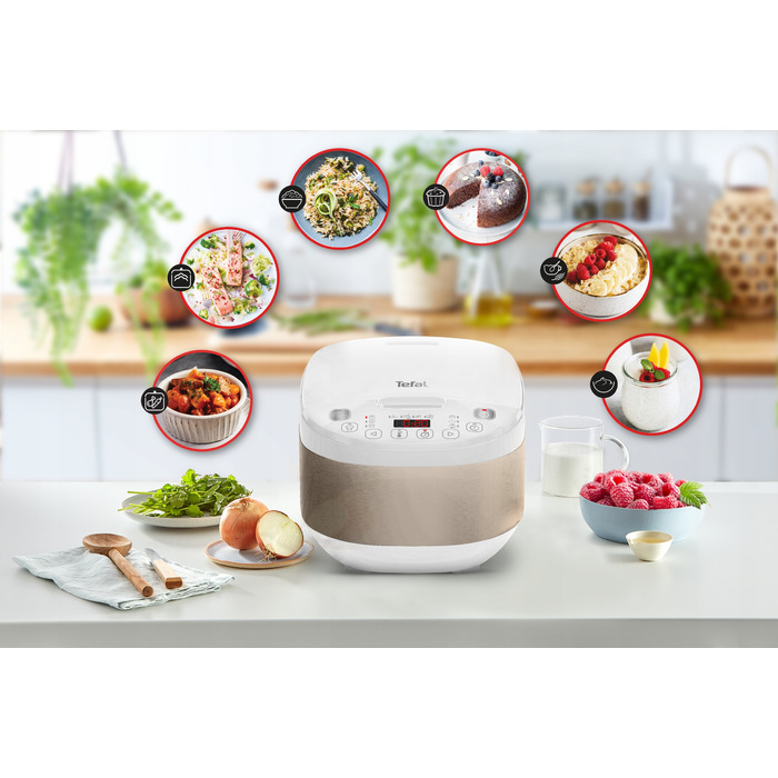 Мультиварка Tefal SimplyCook Plus RK6221E1, 12-в-1, 4 л, з кошиком