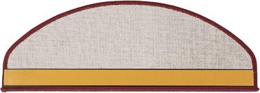 Ступеневі килимки ETM, набір 15 шт. (20 кольорів, 20 моделей). Розміри: 23,5 x 65 см (напівкруглі) та 65 x 23,5 см.