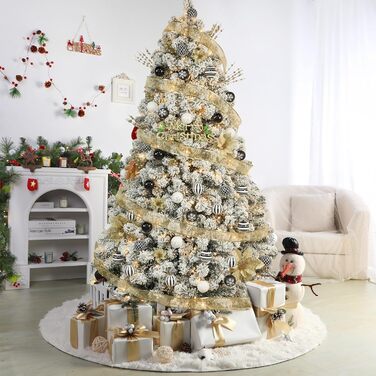 Декоративні кулі для ялинки Shareconn 30 шт., 60 мм (червоний & золотий, чорний & білий)