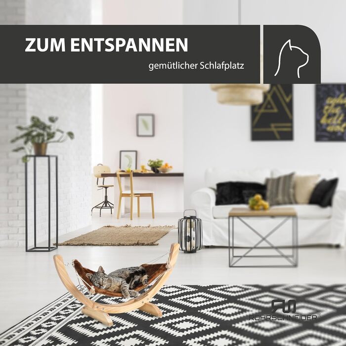 Гамак для котів Cat Relax | Місце для сну кота | Кошаче ліжко | Кошик для сну кота | Гамак для кота (Коричневий)