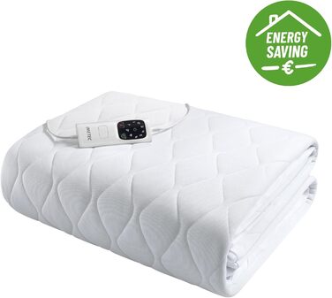 Електрична ковдра Imetec Scaldasonno Adapto для односпального ліжка 195x90 см, з регулюванням температури та гіпоалергенним покриттям