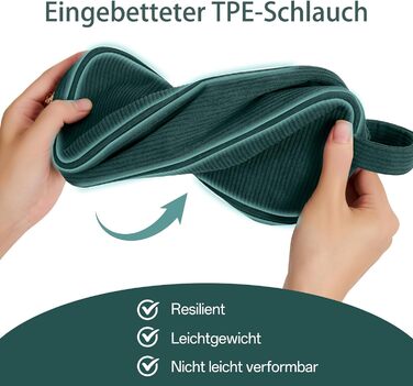 Косметичка жіноча KALIDI з корду, з відділеннями, металева блискавка, для подорожей, зелена