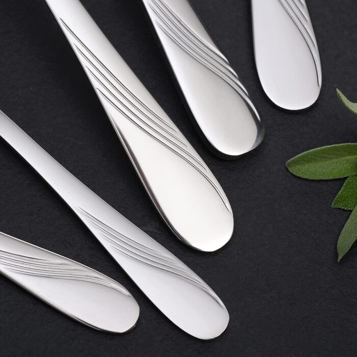 GRÄWE Cutlery Case for 12 People made of Stainless Steel, 60-Piece Cutlery Set, Nickel-Free, Rust-Proof, Hand-Polished, Dishwasher-Safe - Stralsund Series