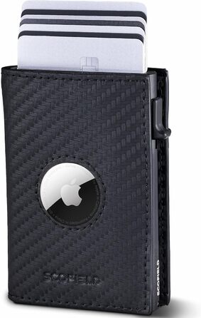 SF SCOFIELD Duality Magflip Airtag Wallet with Coin Pocket | Wallet for 8-9 Cards | Men's Wallet with RFID Protection | Slim Wallet | Smart Wallet | Card Holder with Air Tag Compartment | Wallet