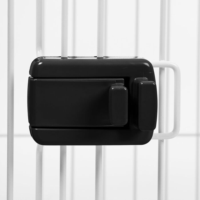 Вольєр для цуценят Iris Ohyama з замком та знімним дахом, білий, 113x79x60 см. Підходить для собак та котів, для використання в приміщенні та на вулиці