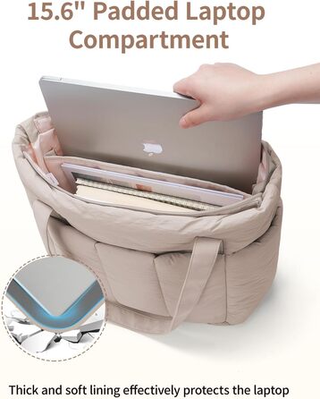 Сумка жіноча Narwey шопер велика, легка для роботи, школи, плеча, сумка для вчительки, Tote Bag з багатьма кишенями (Хакі)