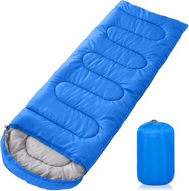 Сплячий мішок 3-4 сезони - 220 x 85 см, вологостійкий, легкий, для кемпінгу та подорожей