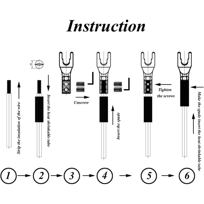 Комплект позолочених роз'ємів-вилок для акустичних кабелів Monosaudio SY1508G, чиста мідь, для кабелів 8-20AWG (до 4мм), 8 шт.
