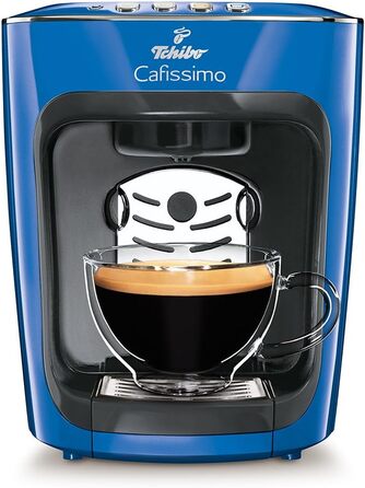 Кавова капсульна машина Tchibo Cafissimo mini для кави, еспресо, крема та чаю, синя