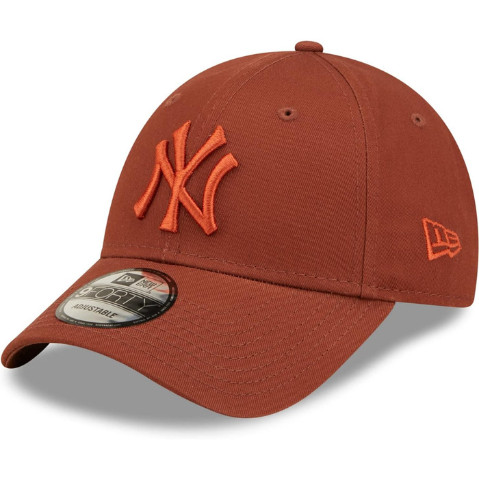 Кепка New Era 9Forty Essential Yankees з металевою застібкою, бейсболка з вигнутим козирком, MLB, Нью-Йорк Янкиз, чоловіча, універсальний розмір, колір: Rust