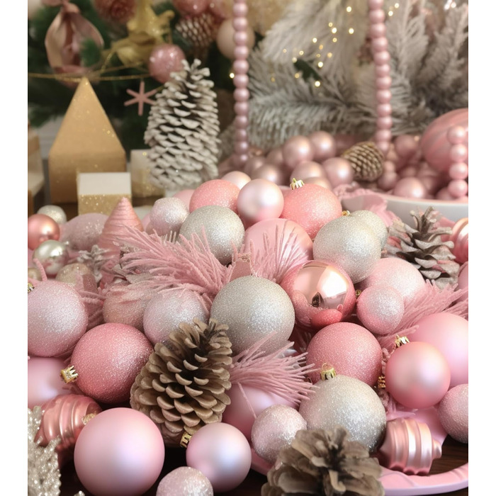 Набір прикрас на ялинку 36 шт. блакитні кулі, новорічний декор, ялинкові прикраси, блакитні кулі для ялинки, святковий декор для дому, 6 см