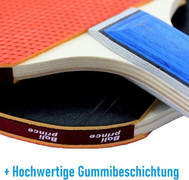 Набір для пінг-понгу для 2 гравців, 5 шт. - 2 ракетки та 3 м'ячі - для хобі, подорожей, тренувань (Indoor/Outdoor)