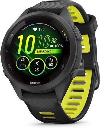 Garmin Forerunner 265S чорний - спортивний годинник для бігу та фітнесу