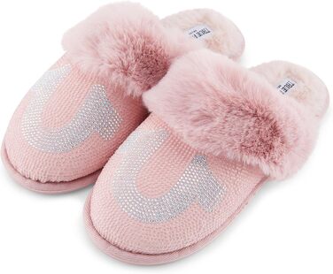 Тапочки True Religion для жінок, подарунок для жінок, зручні тапочки рожевого кольору, розмір Small