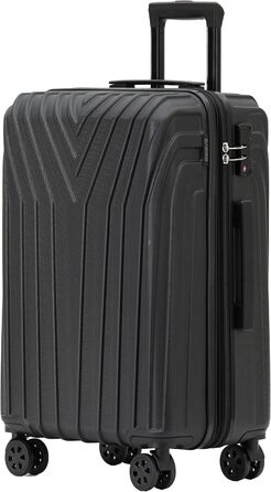 Валіза BEIBYE, рол-валіза, жорсткий корпус, TSA замок, подвійні колеса, розширення, темно-зелений (76 см)