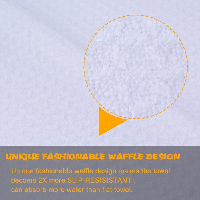 Рушник мікрофібри Sunland: спортивний, для подорожей, 40x80 см, ультрам'який, швидковисихаючий (білий)