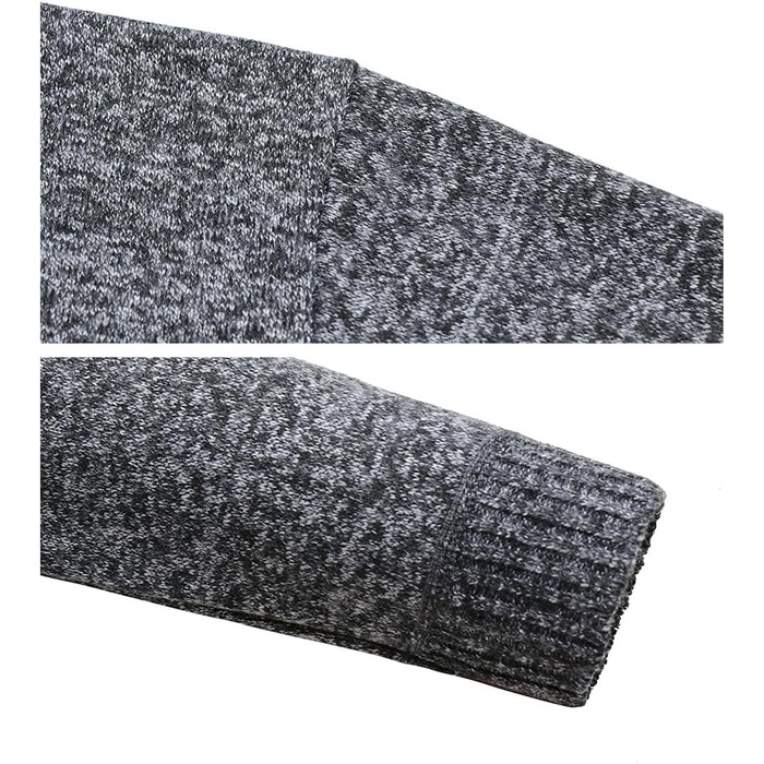 Чоловічий кардиган з флісовою підкладкою: теплий светр-кофта на осінь-зиму | C-dunkelgrau