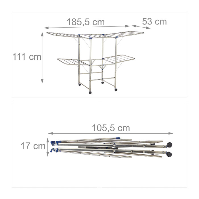 Relaxdays Clothes Drying Rack XXL