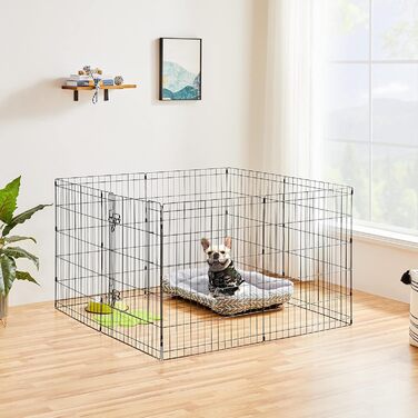 Вольєр для цуценят Yaheetech 8-секційний, 61x61 см з дверима, для собак, котів, кроликів