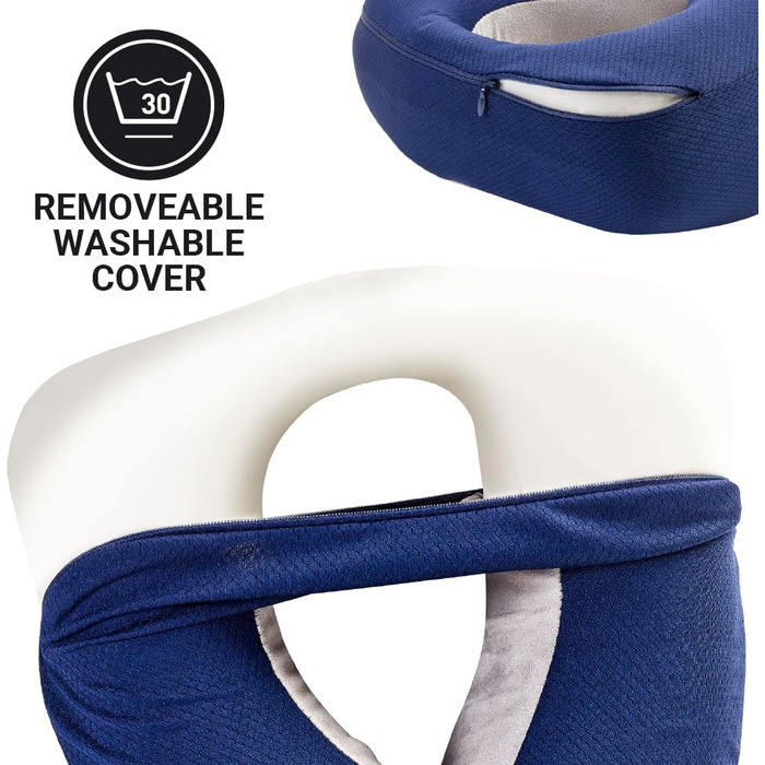 Подушка для шиї Go Travel Memory Dreamer, темно-синій, стандартний розмір