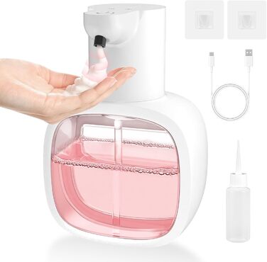 Автоматичний диспенсер для мила Dalugo з USB-C, 500 мл, настінний, електричний сенсор, регульований, для кухні та ванної кімнати