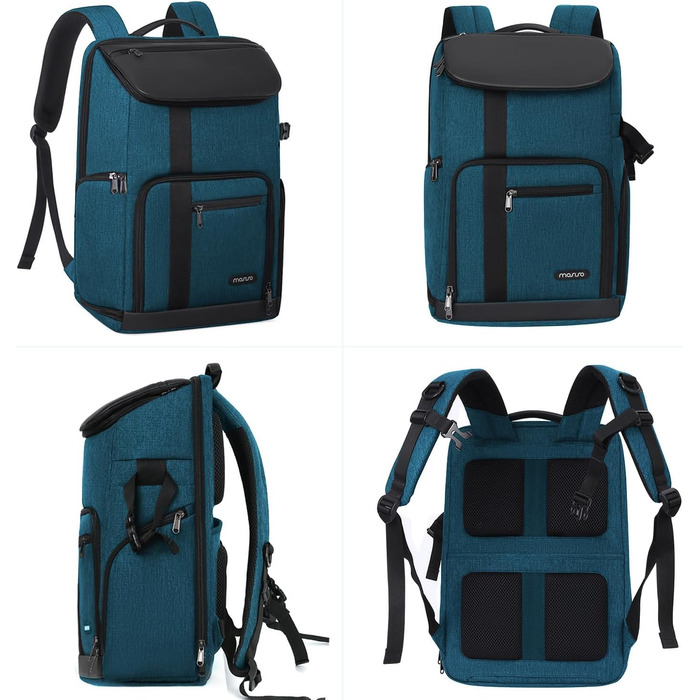 MOSISO Рюкзак для камери 17.3 дюйма, DSLR/SLR/беззеркальна камера, великий для чоловіків/жінок, з відділенням для ноутбука, тримачем для штатива та дощовиком, сумісний з Canon/Nikon/Fuji, блакитний