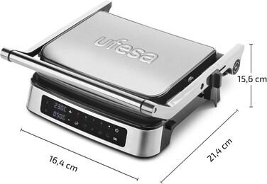 Ufesa Everest Electric Hot Plate with Touch Screen - 5 Pre-set Programs, Timer & Temperature Control