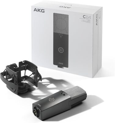 Мікрофон конденсаторний AKG C114 (великої мембрани, кардіоїдний, багатодіафрагмовий) для контент-мейкерів та музикантів