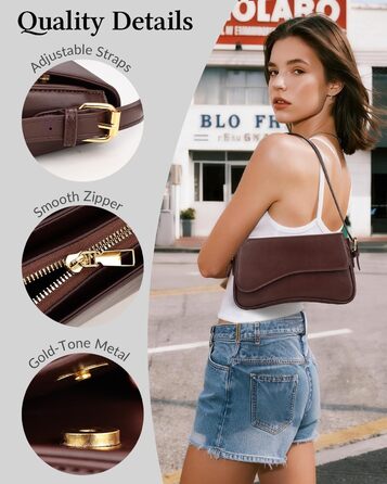 Сумка жіноча через плече з екошкіри, вінтажна Saddle Bag, коричнева. З 2 знімними ремінцями