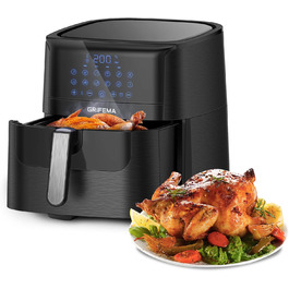 Фритюрниця повітряна GRIFEMA GC2001 6.5L, 1800W з LED-дисплеєм та 12 програмами