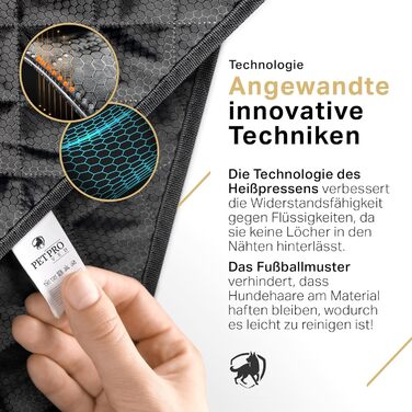 Захист для автосидіння для собак PETPROVED: водонепроникний, з аксесуарами. Захист заднього сидіння авто, автодеки для собак