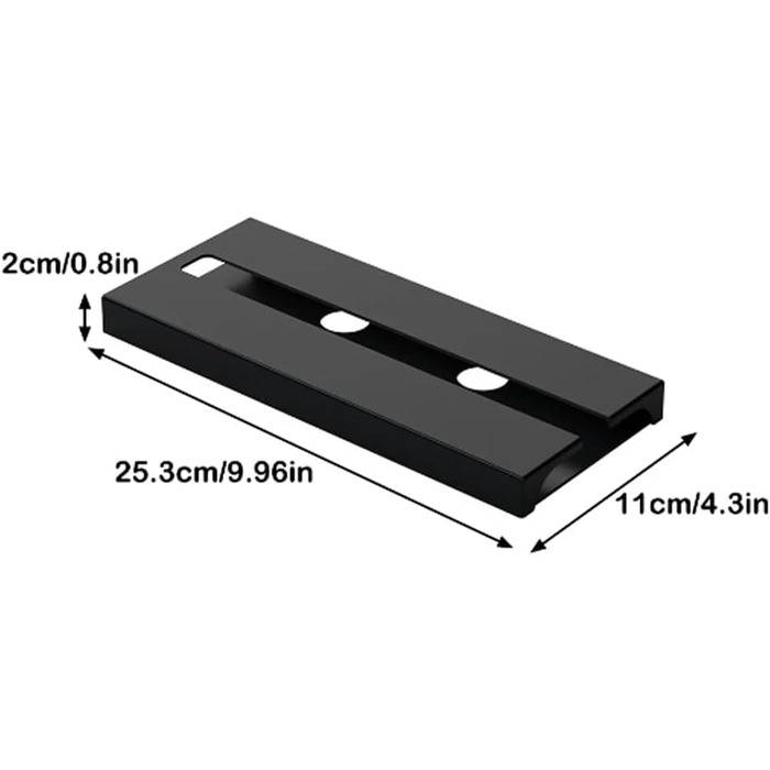 Тримачі для келихів вина Anicy (2 шт.) - підвісні, настінні, для кухні, бару, ресторану (чорний)