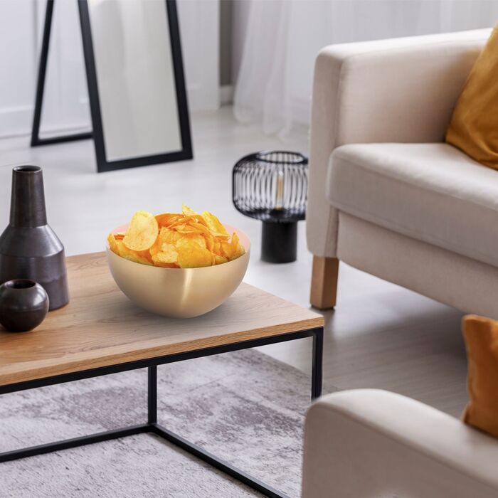Салатник Relaxdays з нержавіючої сталі, діаметр 25 см