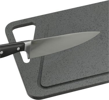 Дошка для нарізання WMF 38x25 см, прямокутна, пластикова, з жолобом для соку, зручна ручка, безпечна для ножів, можна мити в посудомийці