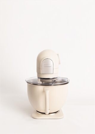 Планетарний міксер CREATE/DOWNMIX RETRO для кухні, колір Крем: 6 швидкостей, автоматичні програми для збивання, змішування та емульгування