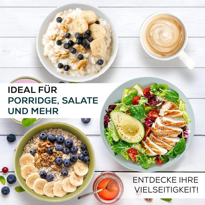 Набір мисок Miamio Palmanova (зелений) – 6 шт. по 800 мл – сучасний дизайн