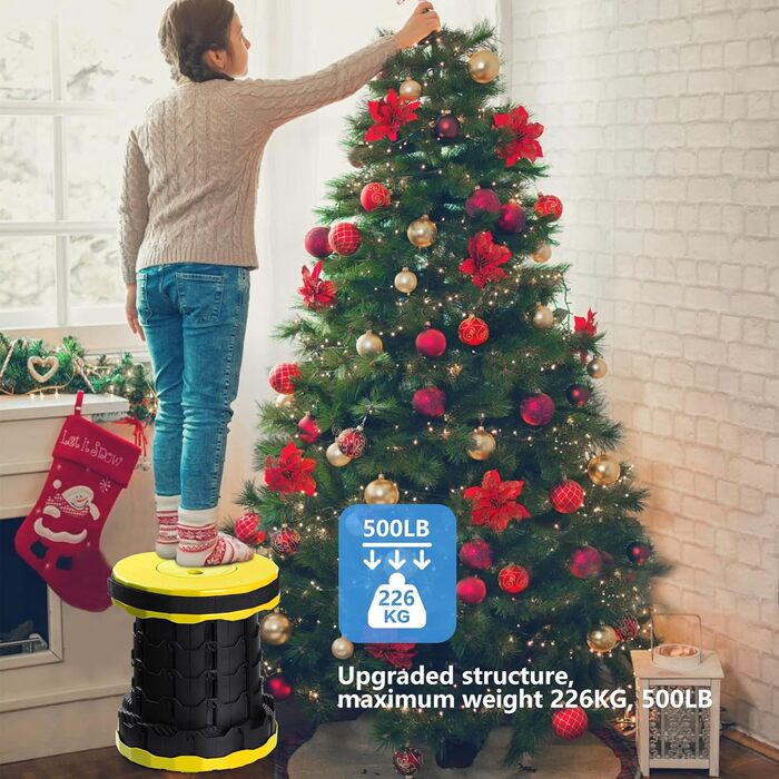 Складний стілець GeeRic: телескопічний, для кемпінгу та риболовлі, дитячий, зелений (жовтий)