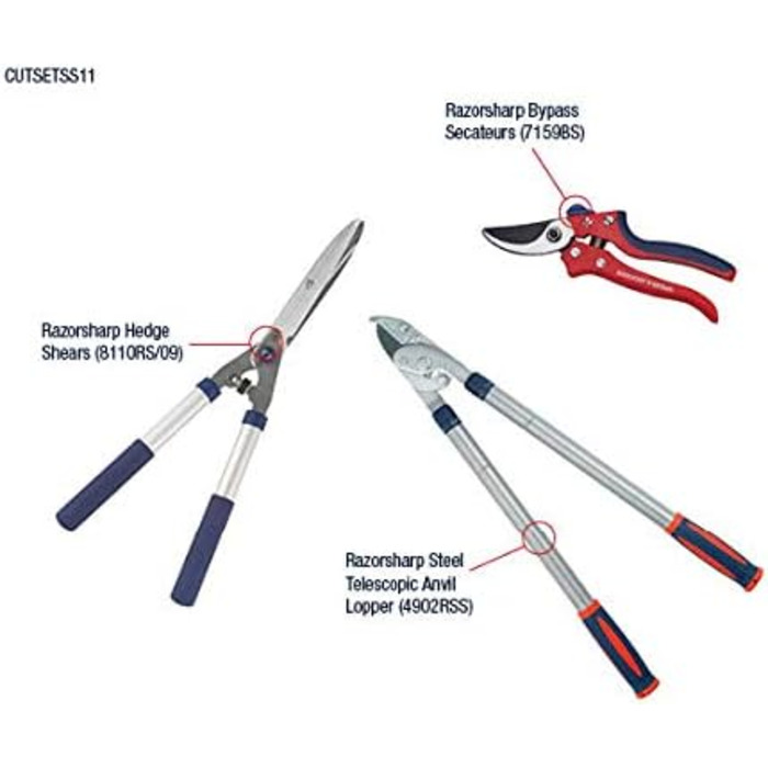 Набір садових секаторів Spear & Jackson Razorsharp, 3 шт.