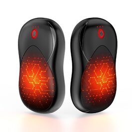 Електричні грілки для рук PHEJIE, 2 шт., 3 режими нагріву, портативні, для активного відпочинку, кемпінгу, гольфу, подарунок для жінок та чоловіків, чорний